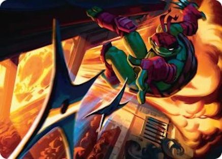 Storm of Steel Art Card (ASTMT-048) [Art Series: Teenage Mutant Ninja Turtles]