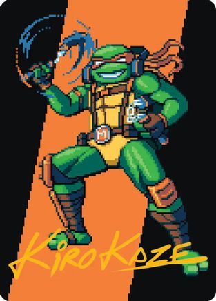 Michelangelo, the Heart Art Card (Gold-Stamped Signature) (ASTMT-035) [Art Series: Teenage Mutant Ninja Turtles]