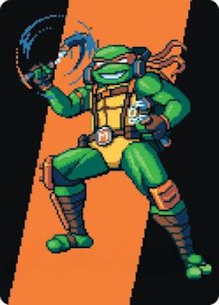 Michelangelo, the Heart Art Card (ASTMT-035) [Art Series: Teenage Mutant Ninja Turtles]