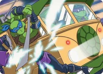 Don & Leo, Problem Solvers Art Card (ASTMT-030) [Art Series: Teenage Mutant Ninja Turtles]