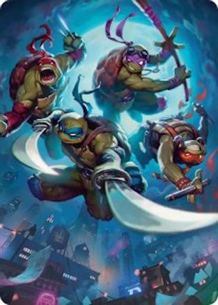 Heroes in a Half Shell Art Card (ASTMT-041) [Art Series: Teenage Mutant Ninja Turtles]