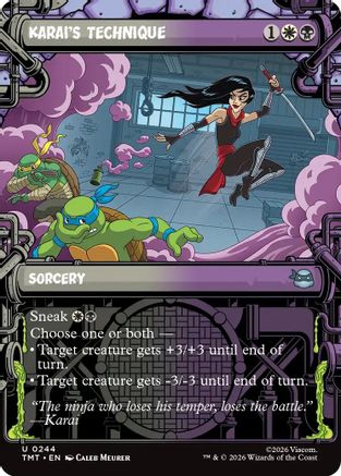 Karai's Technique (Showcase) (TMT-244) [Teenage Mutant Ninja Turtles] Foil