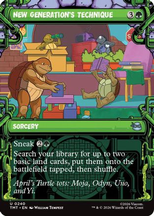 New Generation's Technique (Showcase) (TMT-240) [Teenage Mutant Ninja Turtles]