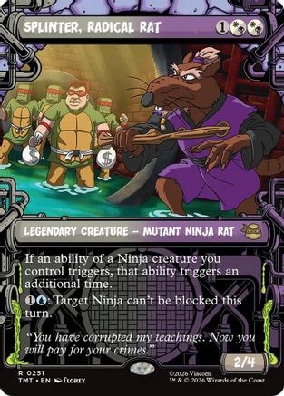 Splinter, Radical Rat (Showcase) (TMT-251) [Teenage Mutant Ninja Turtles]