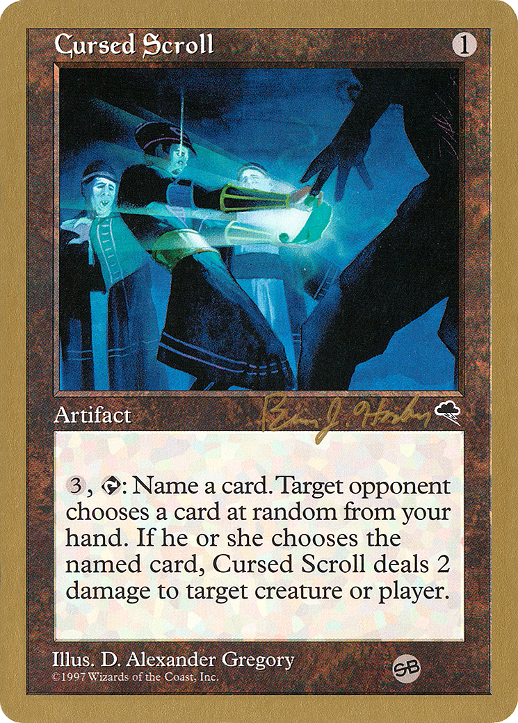 Cursed Scroll - 1998 Brian Hacker (TMP) (SB) [World Championship Decks 1998]