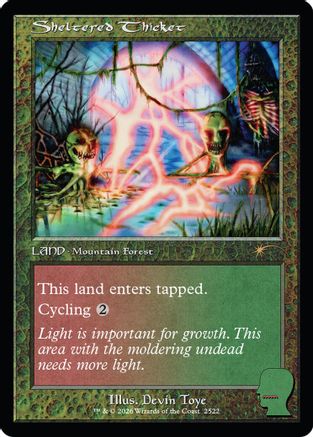 Sheltered Thicket (SLD-2522) [Secret Lair Drop Series] Foil
