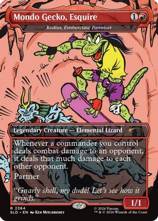 Mondo Gecko, Esquire - Kediss, Emberclaw Familiar (SLD-2364) [Secret Lair Drop Series]