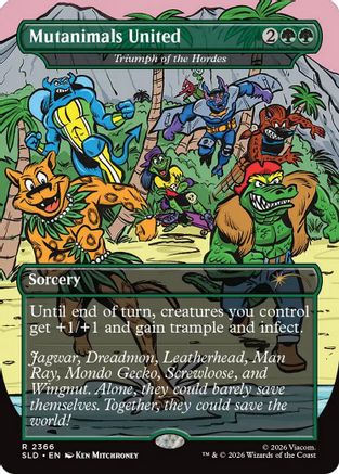 Mutanimals United - Triumph of the Hordes (SLD-2366) [Secret Lair Drop Series] Foil