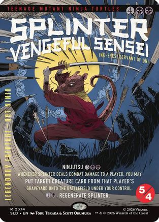 Splinter, Vengeful Sensei - Ink-Eyes, Servant of Oni (SLD-2374) [Secret Lair Drop Series]