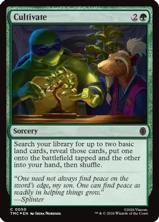 Cultivate (Surge Foil) (TMC-050) [Commander: Teenage Mutant Ninja Turtles] Foil