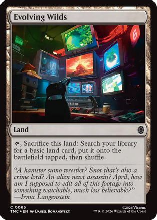 Evolving Wilds (Surge Foil) (TMC-065) [Commander: Teenage Mutant Ninja Turtles] Foil