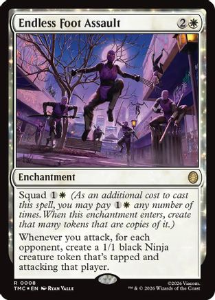 Endless Foot Assault (Surge Foil) (TMC-008) [Commander: Teenage Mutant Ninja Turtles] Foil