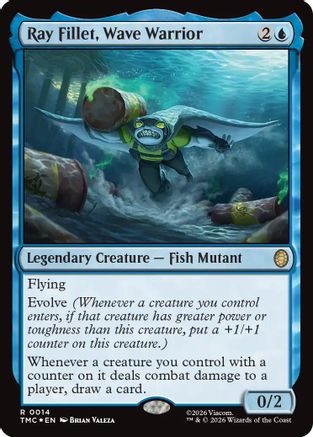 Ray Fillet, Wave Warrior (Surge Foil) (TMC-014) [Commander: Teenage Mutant Ninja Turtles] Foil