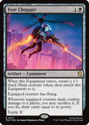Foot Chopper (Surge Foil) (TMC-017) [Commander: Teenage Mutant Ninja Turtles] Foil