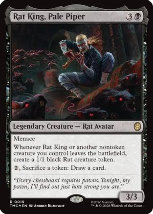Rat King, Pale Piper (Surge Foil) (TMC-019) [Commander: Teenage Mutant Ninja Turtles] Foil
