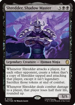 Shredder, Shadow Master (Surge Foil) (TMC-020) [Commander: Teenage Mutant Ninja Turtles] Foil