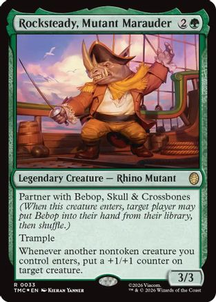 Rocksteady, Mutant Marauder (Surge Foil) (TMC-033) [Commander: Teenage Mutant Ninja Turtles] Foil