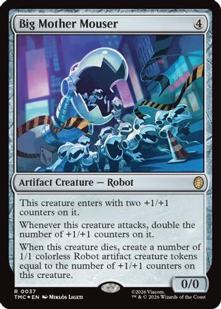 Big Mother Mouser (Surge Foil) (TMC-037) [Commander: Teenage Mutant Ninja Turtles] Foil