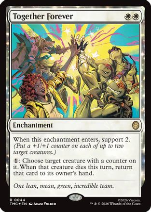 Together Forever (Surge Foil) (TMC-044) [Commander: Teenage Mutant Ninja Turtles] Foil