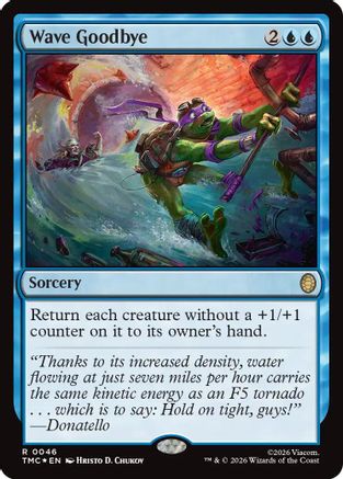 Wave Goodbye (Surge Foil) (TMC-046) [Commander: Teenage Mutant Ninja Turtles] Foil