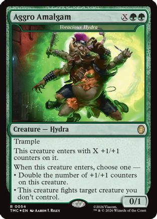 Aggro Amalgam - Voracious Hydra (Surge Foil) (TMC-054) [Commander: Teenage Mutant Ninja Turtles] Foil