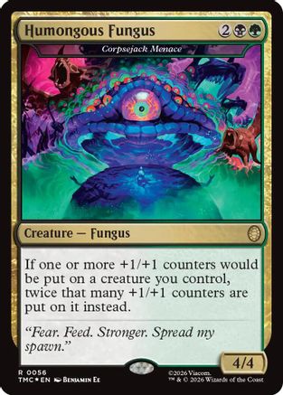 Humongous Fungus - Corpsejack Menace (Surge Foil) (TMC-056) [Commander: Teenage Mutant Ninja Turtles] Foil