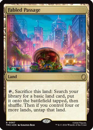 Fabled Passage (Surge Foil) (TMC-067) [Commander: Teenage Mutant Ninja Turtles] Foil