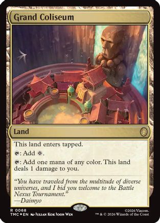 Grand Coliseum (Surge Foil) (TMC-068) [Commander: Teenage Mutant Ninja Turtles] Foil