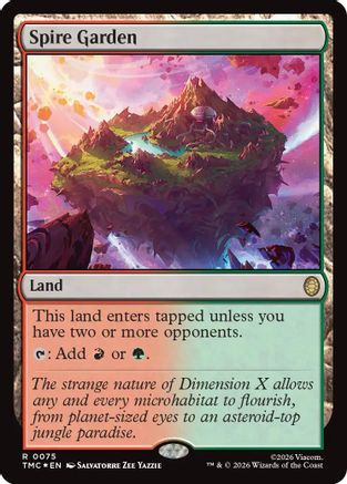 Spire Garden (Surge Foil) (TMC-075) [Commander: Teenage Mutant Ninja Turtles] Foil
