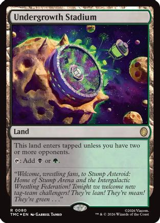 Undergrowth Stadium (Surge Foil) (TMC-080) [Commander: Teenage Mutant Ninja Turtles] Foil