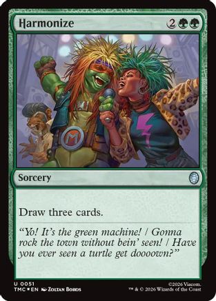 Harmonize (Surge Foil) (TMC-051) [Commander: Teenage Mutant Ninja Turtles] Foil