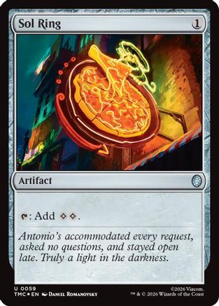 Sol Ring (Surge Foil) (TMC-059) [Commander: Teenage Mutant Ninja Turtles] Foil