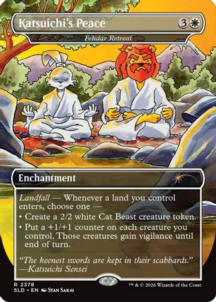 Katsuichi's Peace - Felidar Retreat (SLD-2378) [Secret Lair Drop Series]