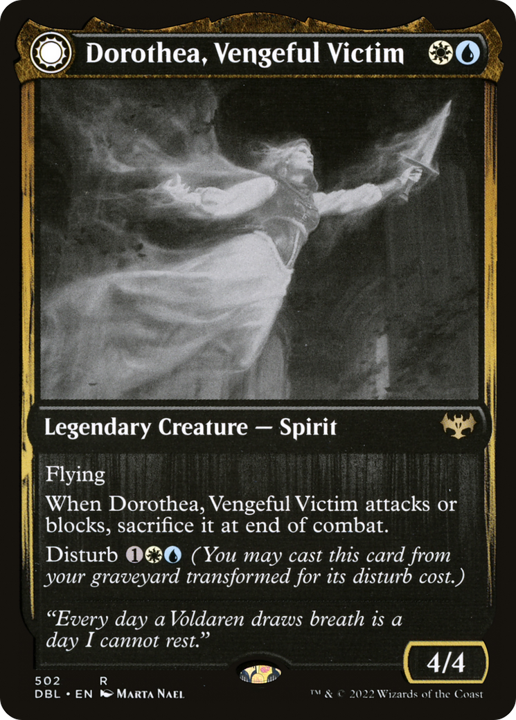 Dorothea, Vengeful Victim (DBL-502) [Innistrad: Double Feature] Foil