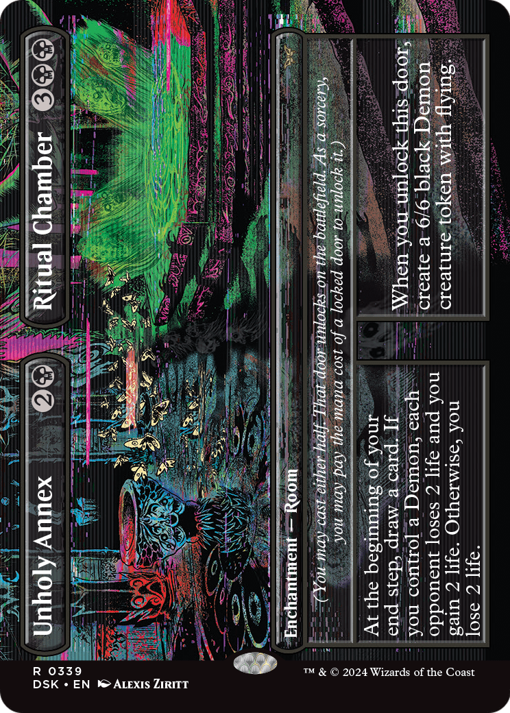 Unholy Annex // Ritual Chamber (Borderless) (DSK-339) [Duskmourn: House of Horror] Foil