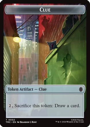 Clue // Rat Double-Sided Token (TMC-2 // 6) [Commander: Teenage Mutant Ninja Turtles]