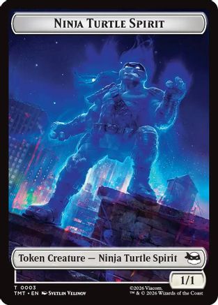 Ninja Turtle Spirit // Food Double-Sided Token (TMT-3 // 8) [Teenage Mutant Ninja Turtles]