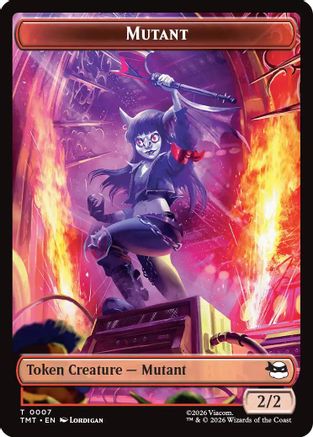 Mutant // Mutagen Double-Sided Token (TMT-7 // 9) [Teenage Mutant Ninja Turtles]