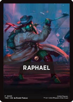 Raphael Theme Card (TMC-003) [Commander: Teenage Mutant Ninja Turtles]