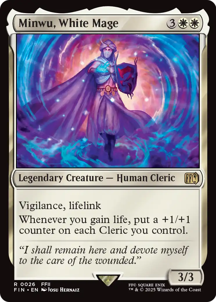 Minwu, White Mage (FIN-026) [FINAL FANTASY] Foil