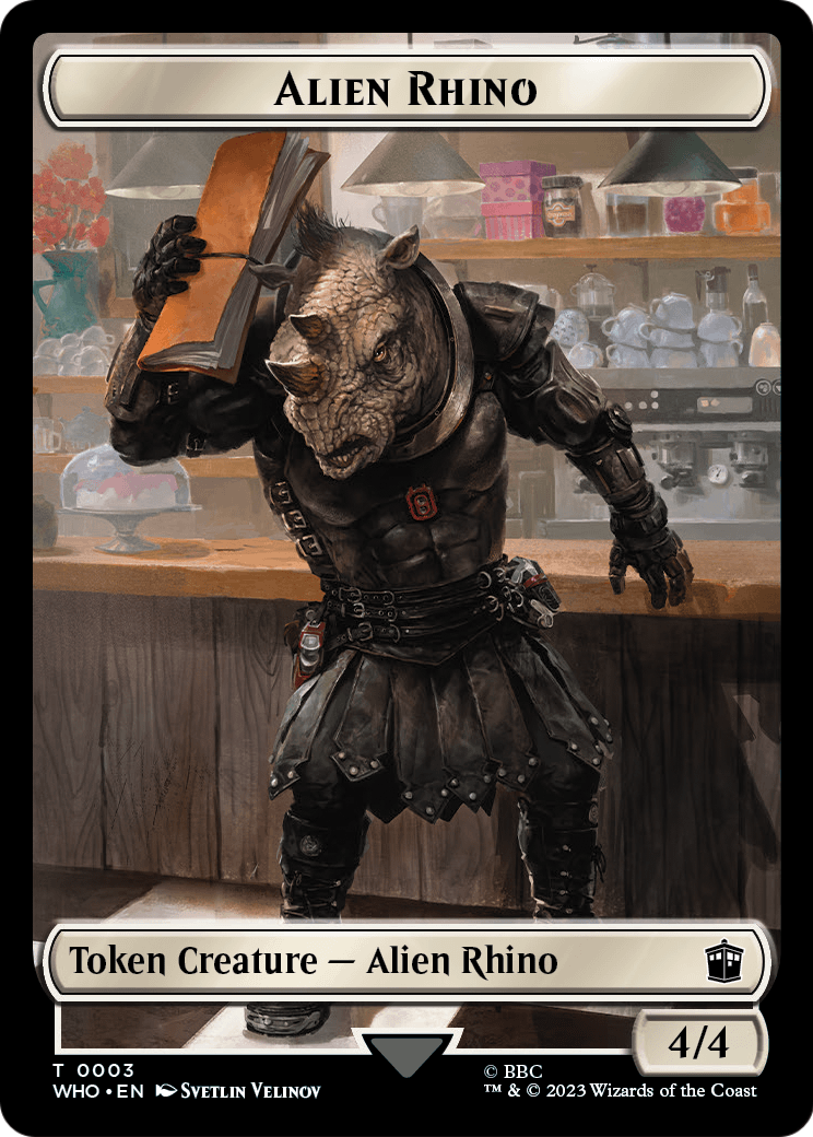 Alien Rhino (TWHO-003) [Doctor Who Tokens] Foil