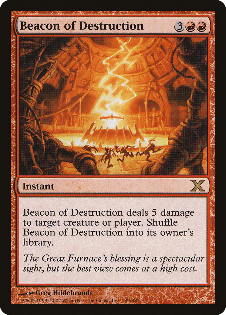 Beacon of Destruction (10E-189) [Tenth Edition] Foil