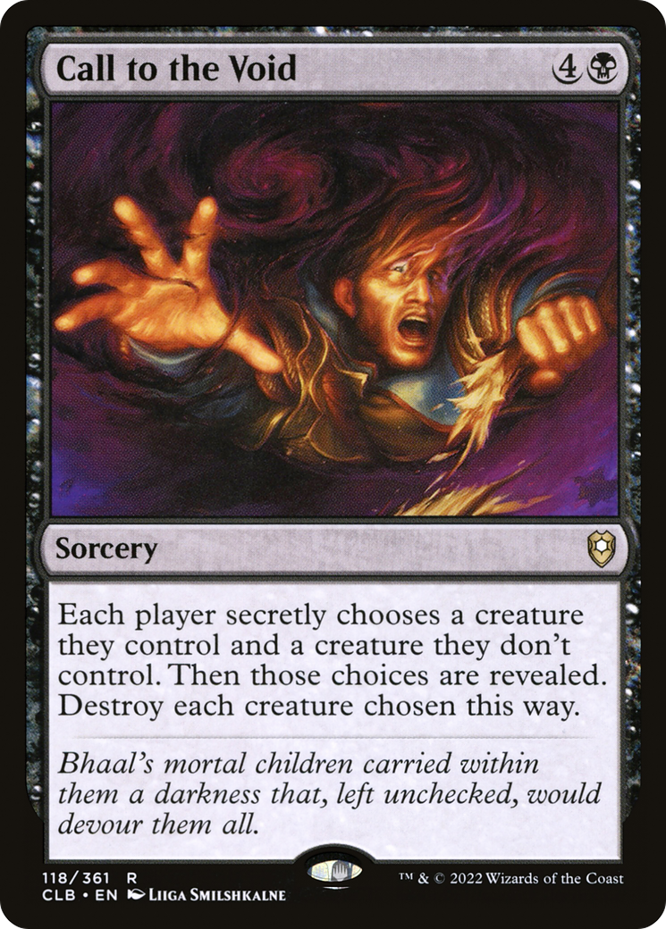 Call to the Void (CLB-118) [Commander Legends: Battle for Baldur's Gate]