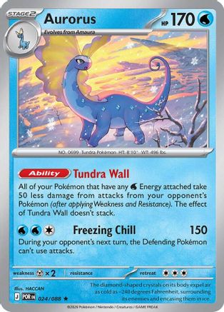 Aurorus (024/088) [ME03 Perfect Order] Holofoil - Rare