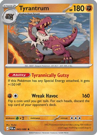 Tyrantrum (045) [ME03 Perfect Order] Reverse Holofoil - Rare