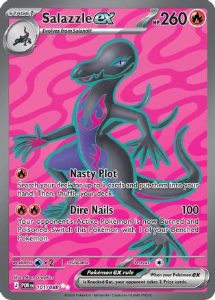 Salazzle ex (101/088) [ME03 Perfect Order] Holofoil - Ultra Rare