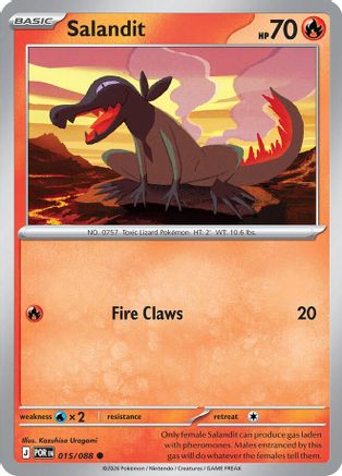 Salandit (015) [ME03 Perfect Order] Reverse Holofoil - Common