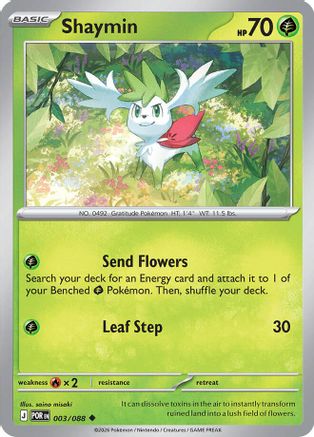 Shaymin (003) [ME03 Perfect Order] Reverse Holofoil - Uncommon