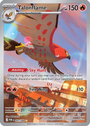Talonflame (091/088) [ME03 Perfect Order] Holofoil - Illustration Rare