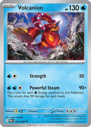 Volcanion (025) [ME03 Perfect Order] Reverse Holofoil - Uncommon